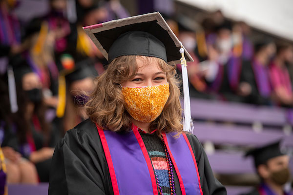 Alexandra at the grad finale