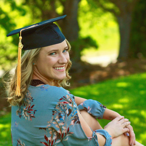 Kamryn at graduation