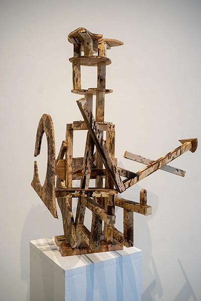 Student's sculpture from a past juried student show.