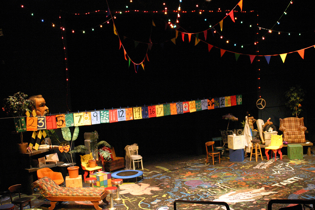 Photo of the stage for Too Much Light Makes the Baby Go Blind.