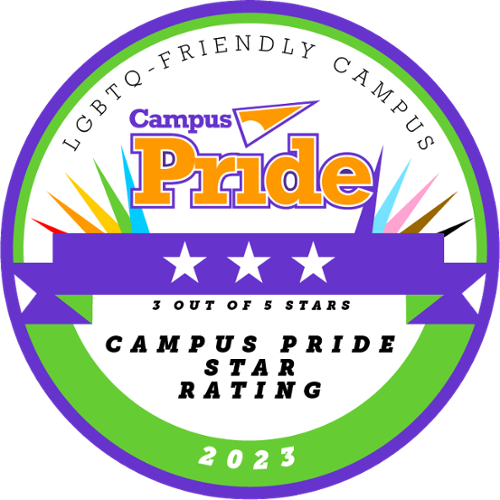According to the National Campus Pride Index, Linfield’s 2022 LGBTQ-friendly campus rating is 3 out of 5 stars.