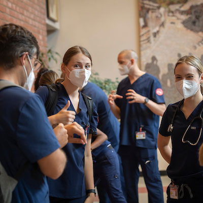 Group of nursing students