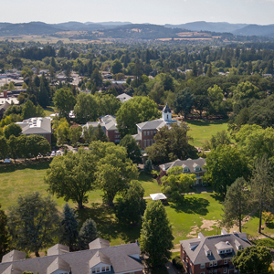 aerial view of campus