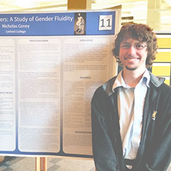 Student Nicholas Coney at Student Symposium