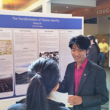 Student Mang Jia at Student Symposium
