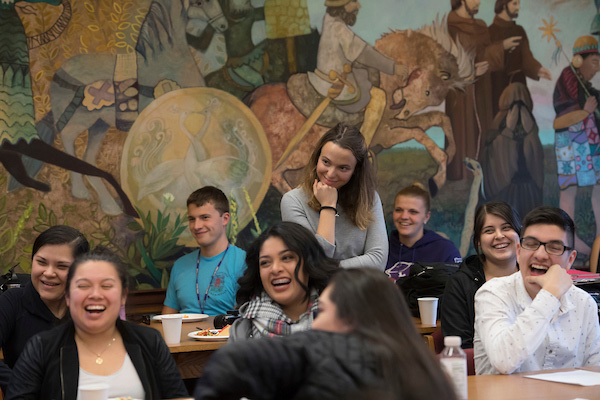 students in a Spanish classroom.