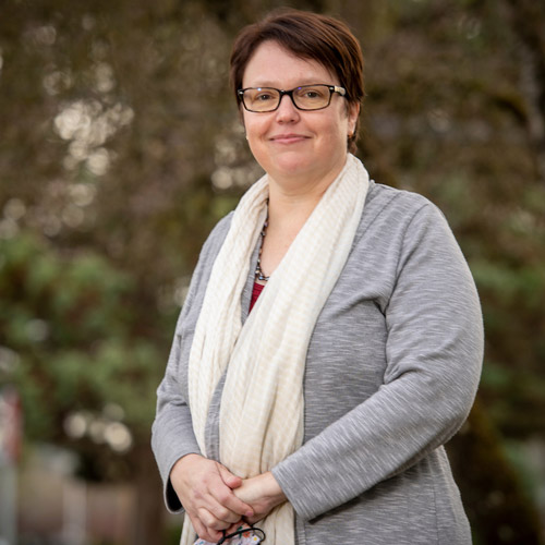 Gennie VanBeek, dean of Linfield's College of Arts & Sciences