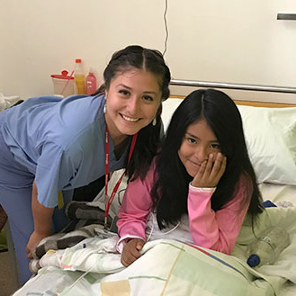 Student in international service learning