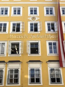 The place where Mozart was born.