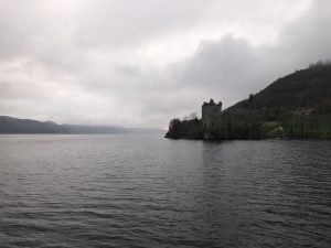View of Urquhart Castle from our tour boat