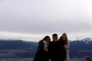 Ana, Thomas and I at the second point on the mountain!