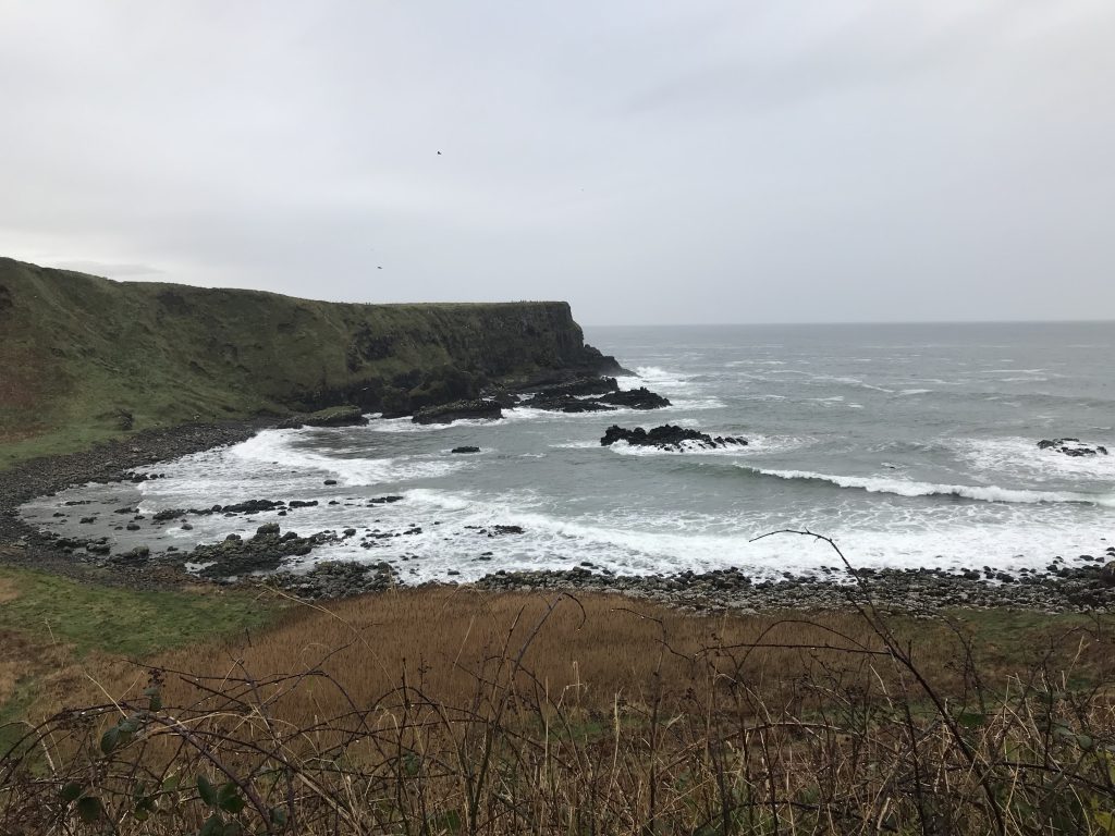 A view of the ocean during the hike to Giant's Causeway