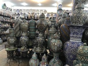 Beautiful ceramics in Fes, Morocco