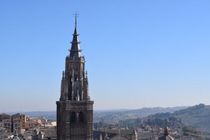 The main tower of the Toledo Cathedral