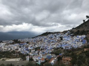 A view of Chefchaouen from the Spanish Mosque 