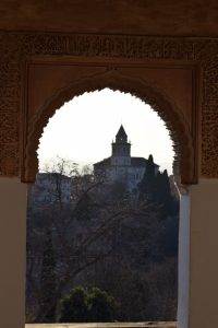 A beautiful view of the Alhambra from the Generalife