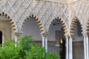Arabic architecture at Real Alcazar in Sevilla, Spain