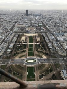 View of Paris from the top of the Eiffel Tower