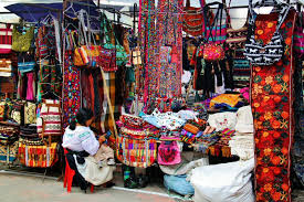One of the hundreds of stalls at the Otavalo market!