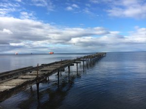 The pier in Punta Arenas, the southernmost city in Chile