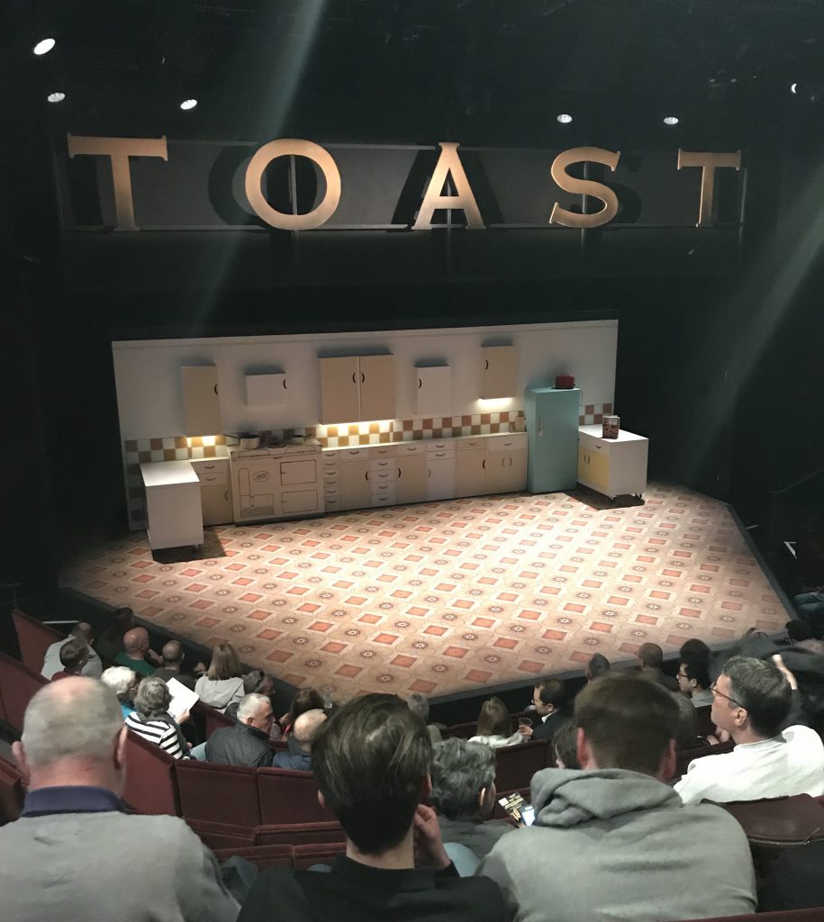 Preparing to see "Toast" at The Other Palace Theater, London
