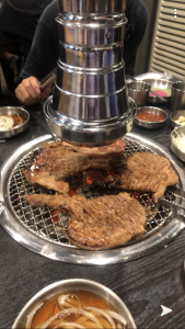 All You Can Eat Korean BBQ with plenty side dishes for our table.