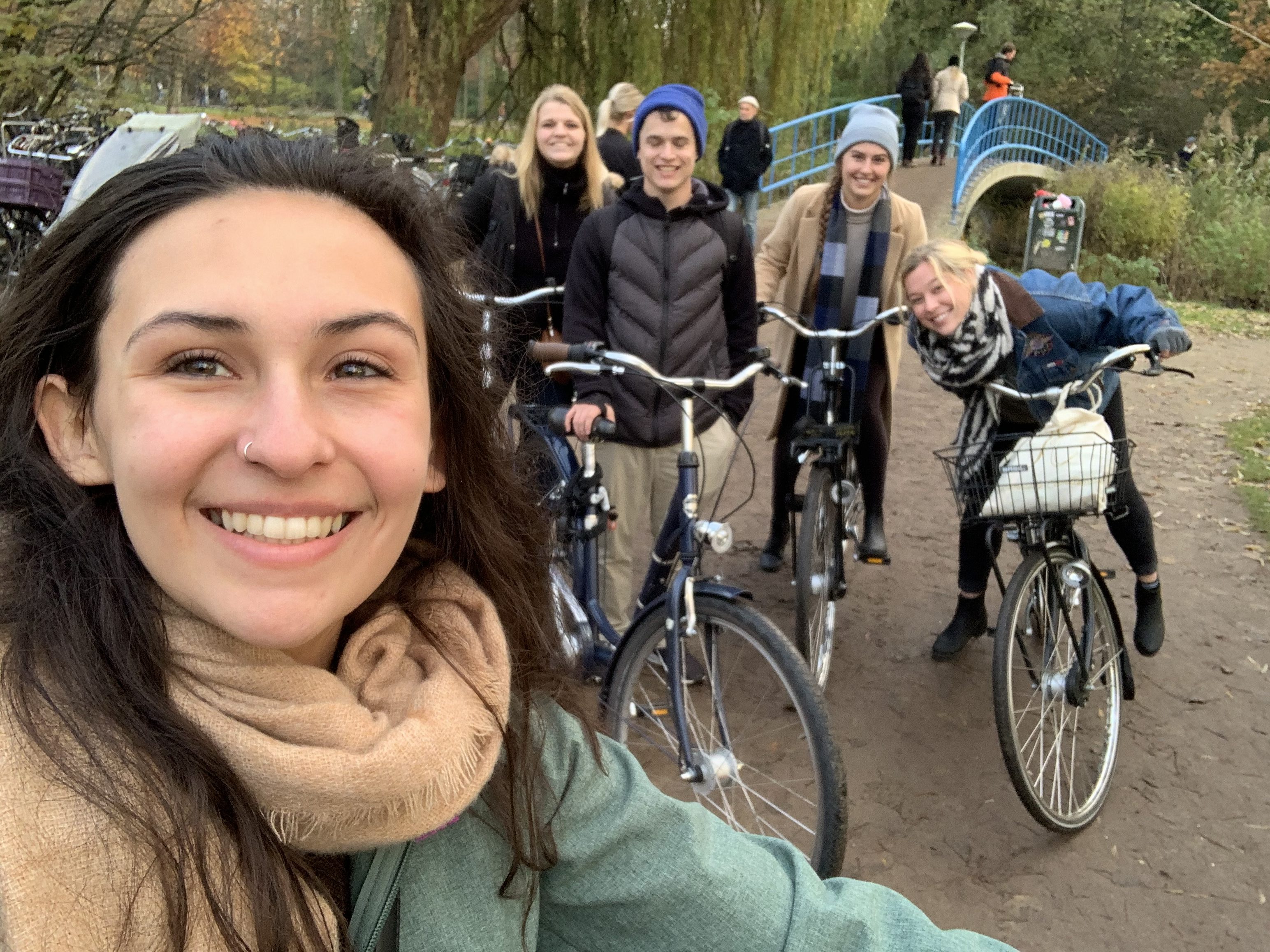 My friends and I on our rented bikes