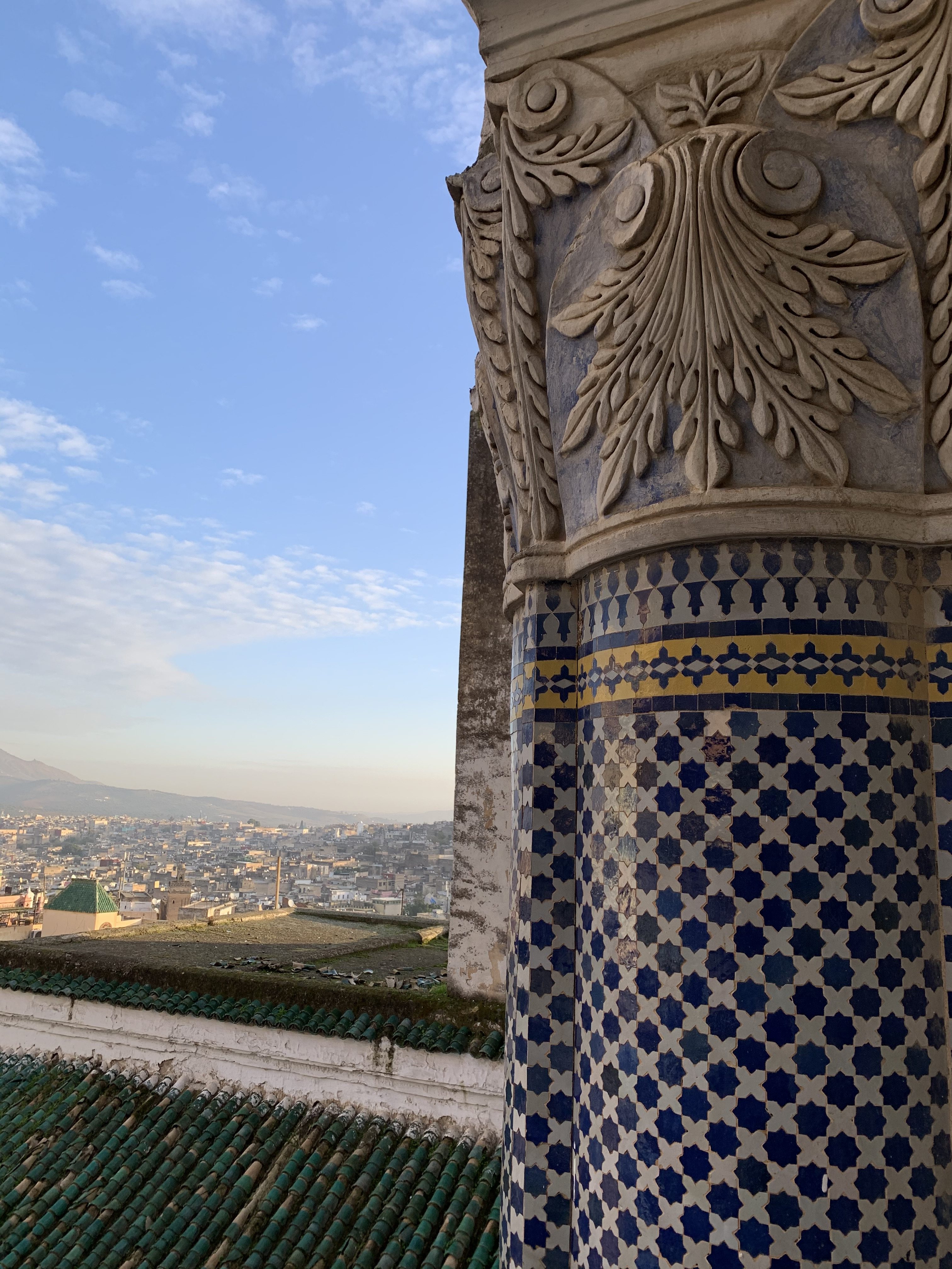 View of the city of Fez from my Airbnb 