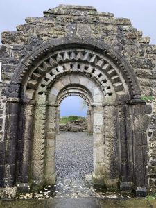 Ruins of a Romanesque Doorway at Clonmacnoise