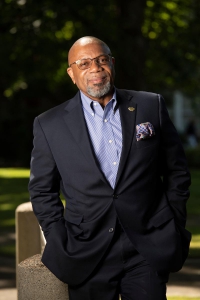 Portrait of Linfield University President Miles K. Davis